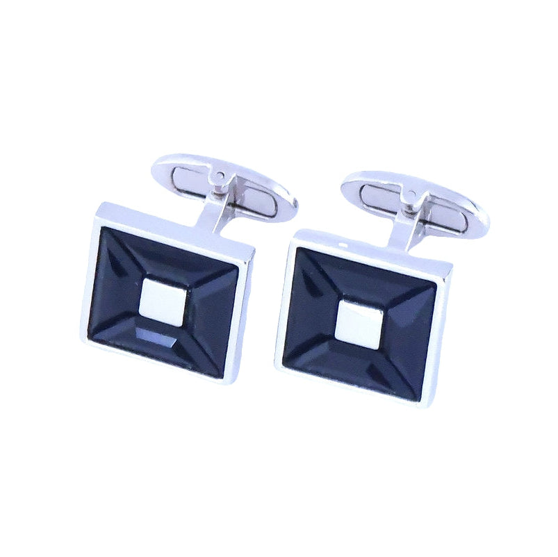 Square Cufflinks With Swarovski Crystals